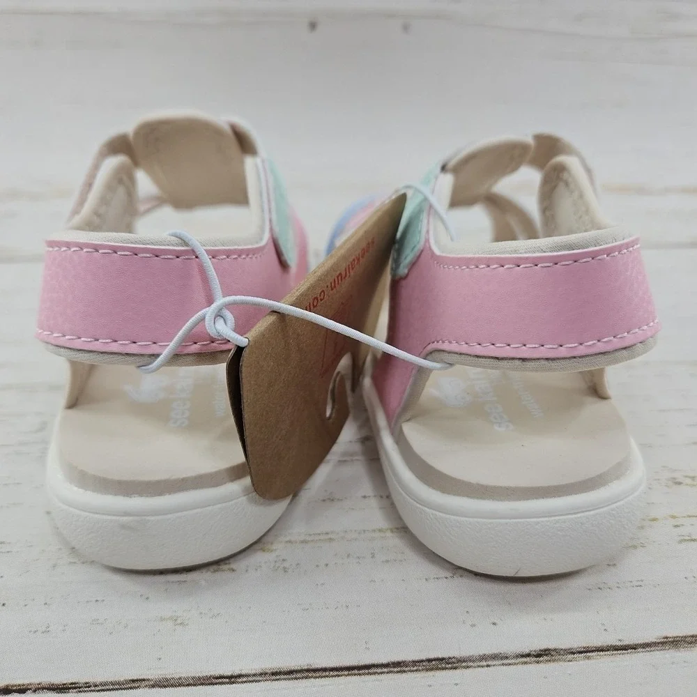 See Kai Run Toddler Basics Shayna Gladiator Sandals Size 10 Pink Water Friendly